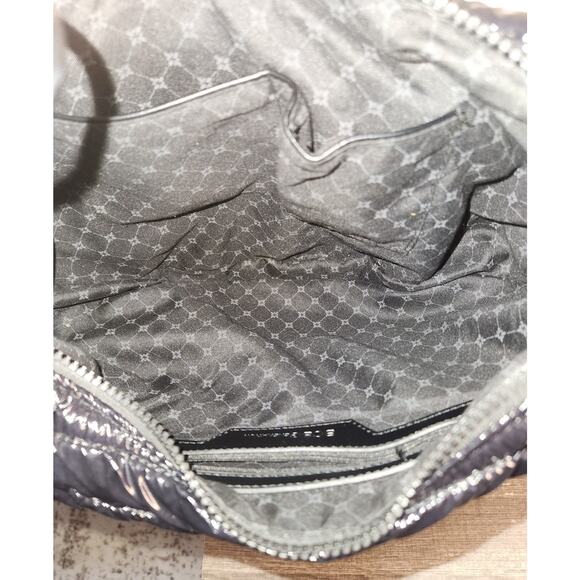 BCBGeneration Two in One Black and Sliver Crossbody Shoulder Puffer Bag - Picture 4 of 7